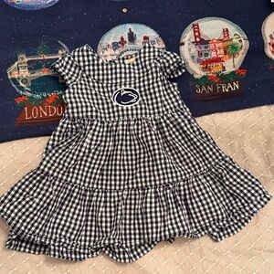 Penn State Gingham Navy and White Checkered Dress